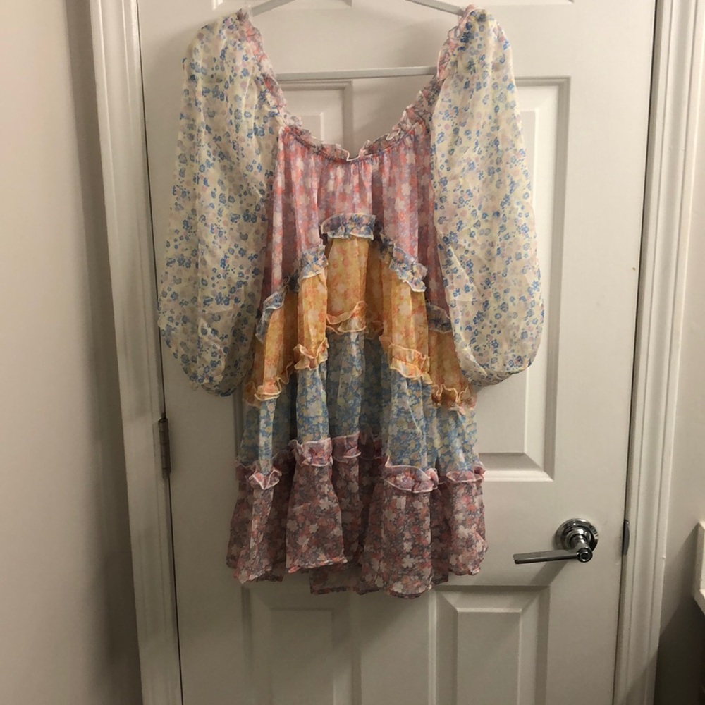 Mint Julep Floral Mini Dress